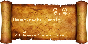 Hauszknecht Margit névjegykártya